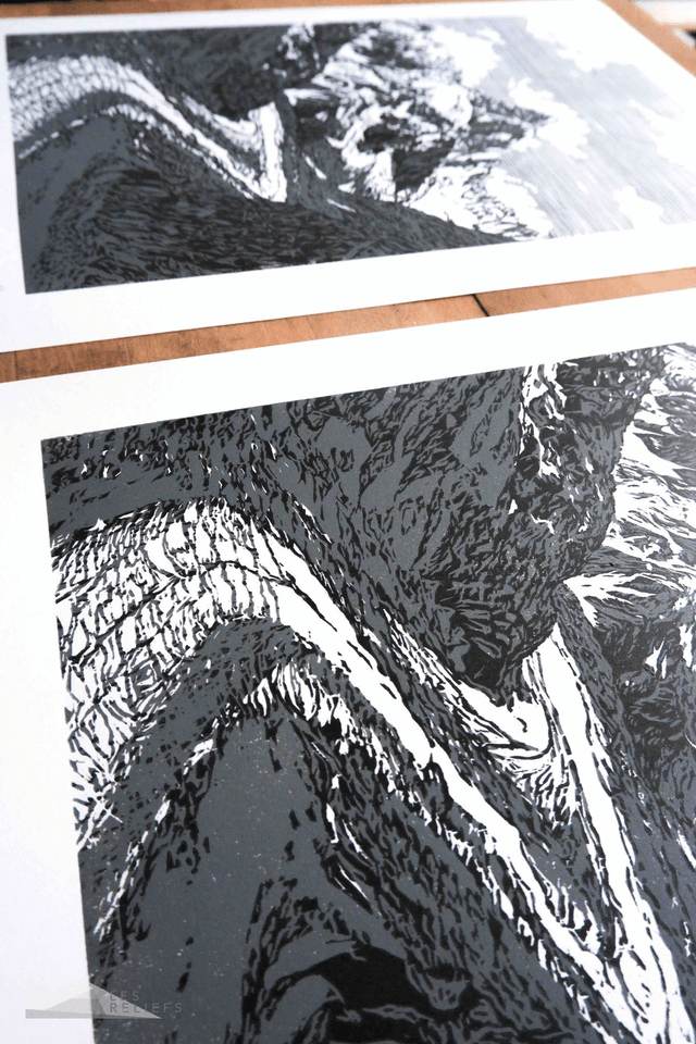 Woodcut 'Nieuwe Steentijd'
