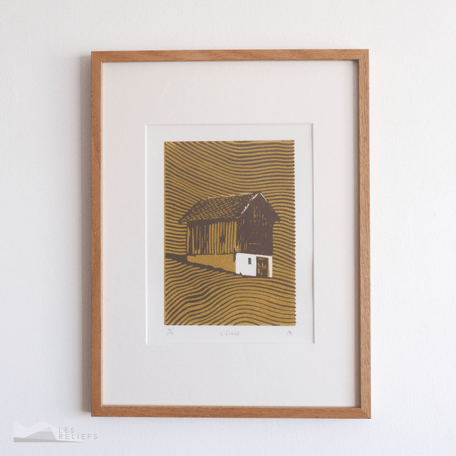 Linocut 'l'Étoile'