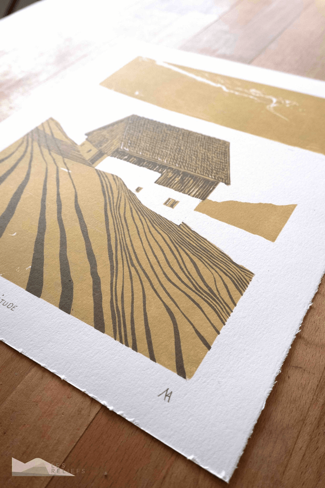 Woodcut 'Solitude'