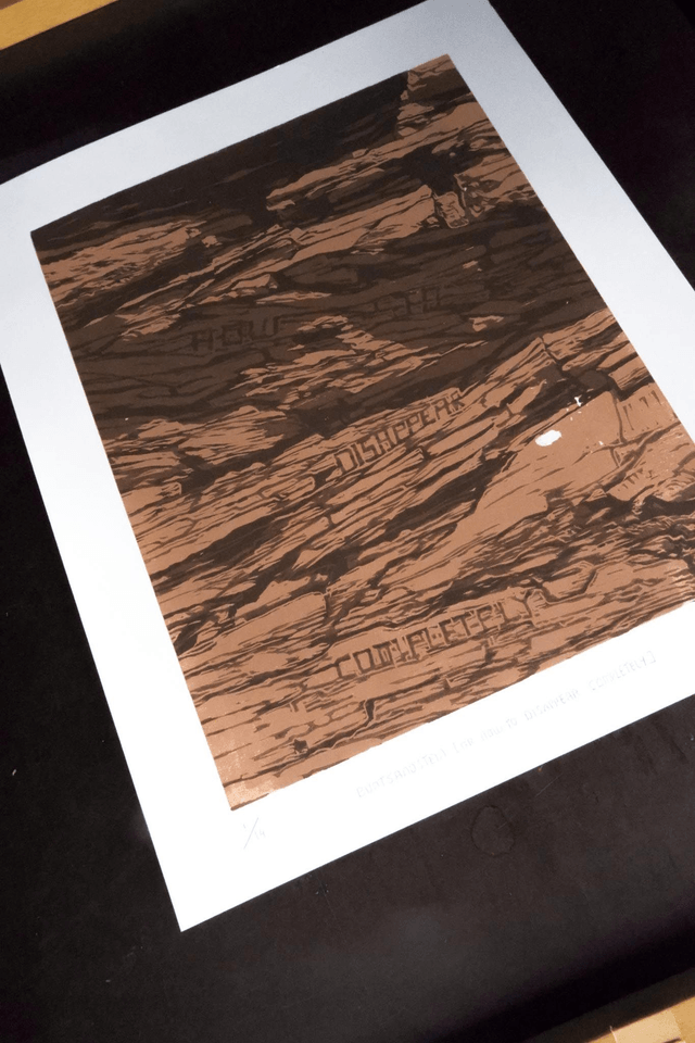Woodcut 'Buntsandstein'