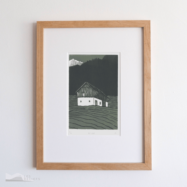 Woodcut 'Refuge'
