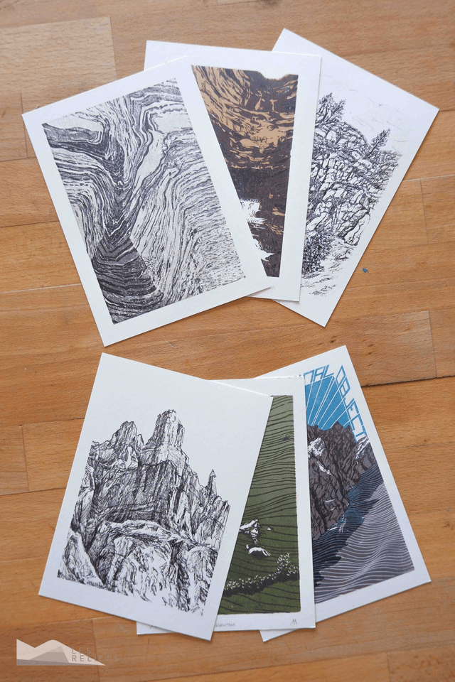 Landscape postcard set