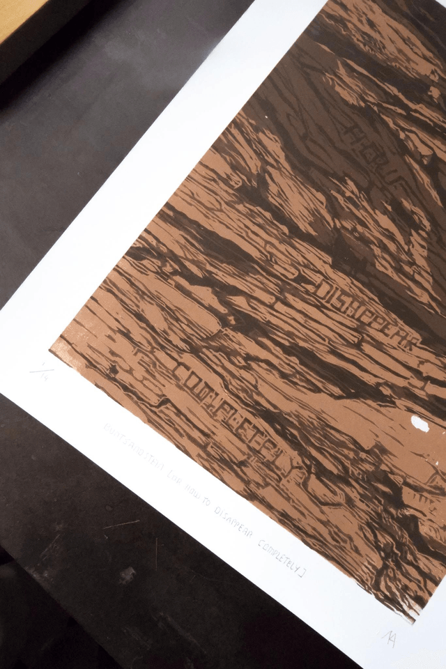 Woodcut 'Buntsandstein'
