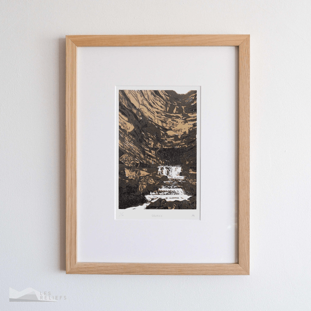 Woodcut 'Source'