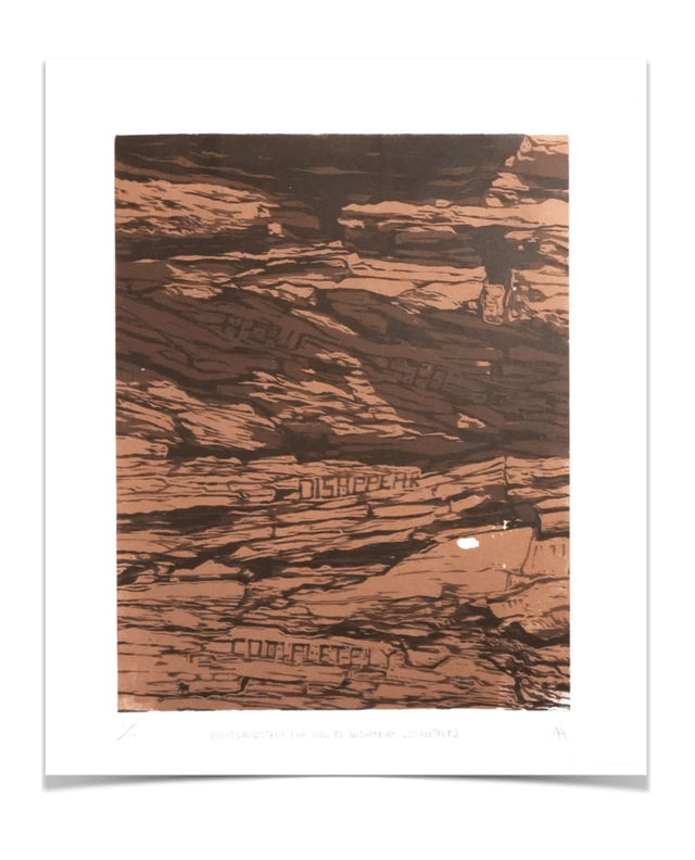 Woodcut 'Buntsandstein'