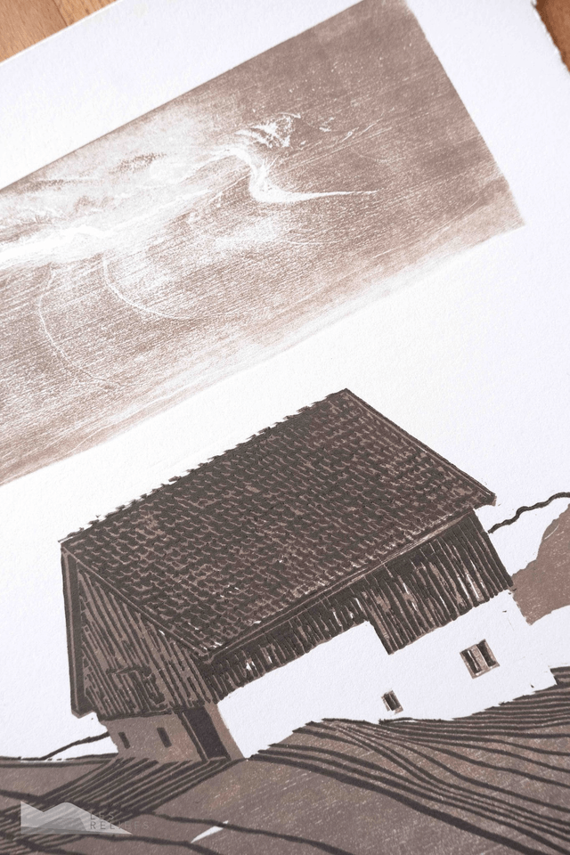 Woodcut 'Solitude'