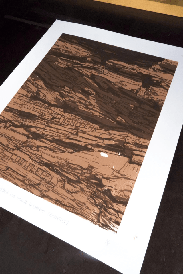 Woodcut 'Buntsandstein'
